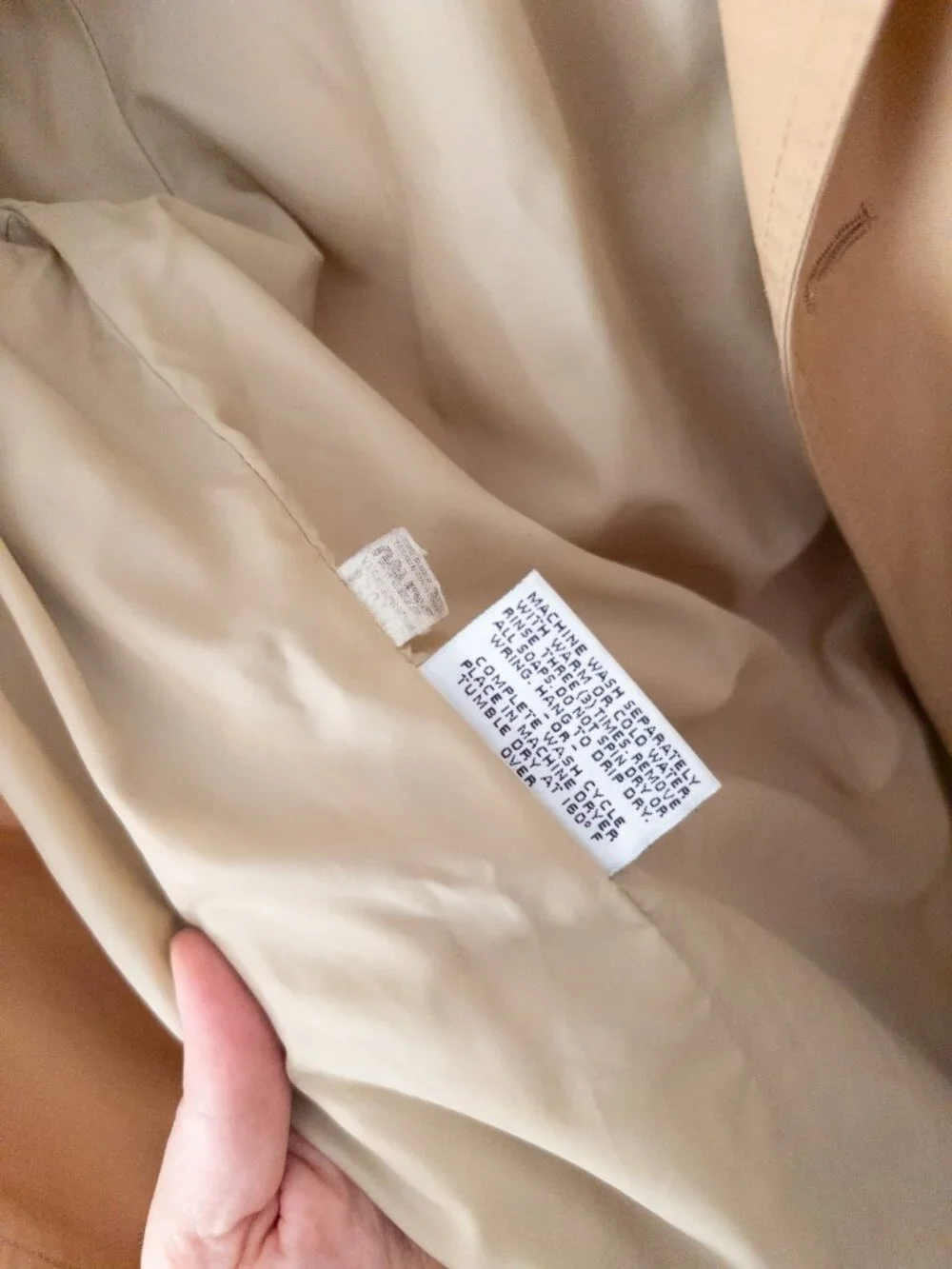 Vintage London Fog Short Trench Coat - tie waist, double breasted buttons - 14R
